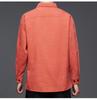 Men's Corduroy Long-Sleeve Shirt - Autumn/Winter Business Casual Loose Fit for Middle-Aged Dads