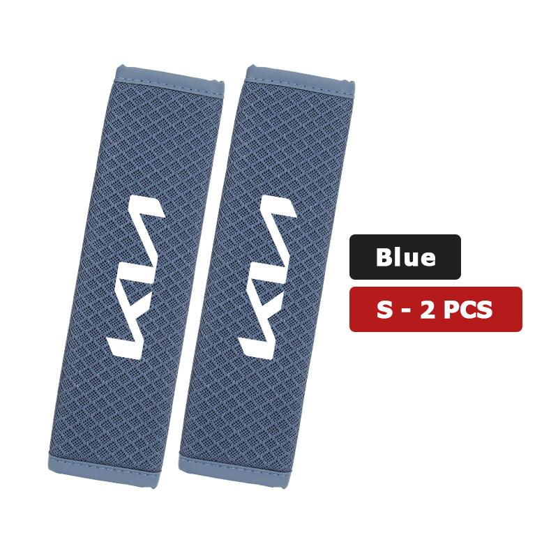 CAONU1 Car Adjustable Ice Silk Shoulder Cover Seat Belt Pad Strap Padding Accessories For KIA Ceed Sportage Rio K5 K2 Optima Cerato