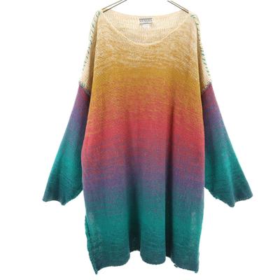 VENEZIA 90s Linen Blend Old Long Sleeve One Piece 2X Women Used