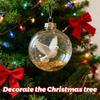 8Cm Transparent Acrylic Ball Cardinal/Hummingbird Pattern Creative Tree Decoration Hanging Pendant For Home