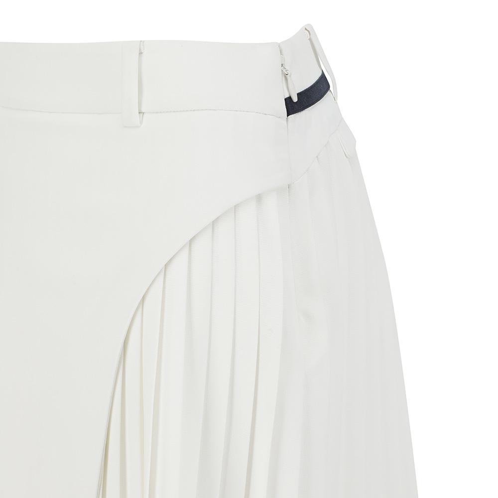 MALBON GOLF Pleated Layered Performance Skirt White (Woman)