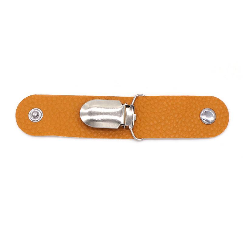 Multipurpose PU Leather Travel Hat Clip for Outdoor Backpack & Luggage