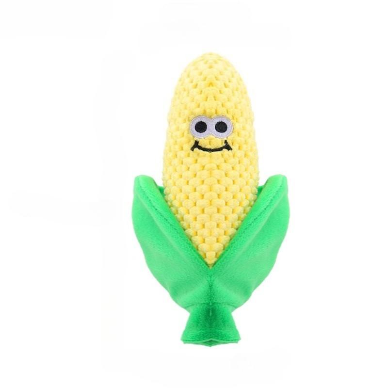 

Durable Dog Chew Toys Suitable for Medium and Large Dogs Interactive Wrinkled Andsqueaking Dog ToysCorn Plush Dog Intelligence Training Dog Puzzle Toy зерна