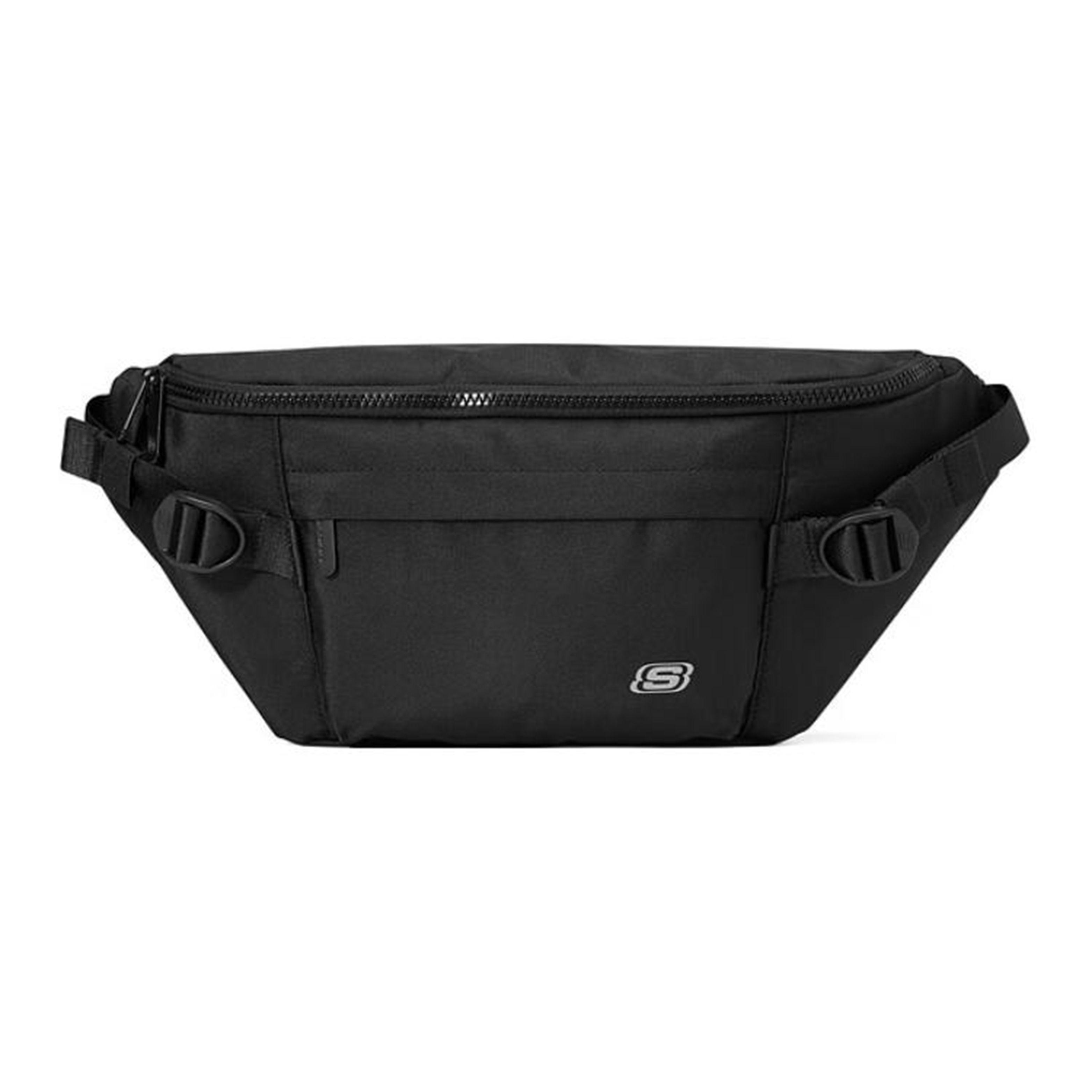 Skechers Running Sports Commuter Fabric Phone Waist Bag Unisex bags Carbon-Black L323U052-0018 Carbon Black