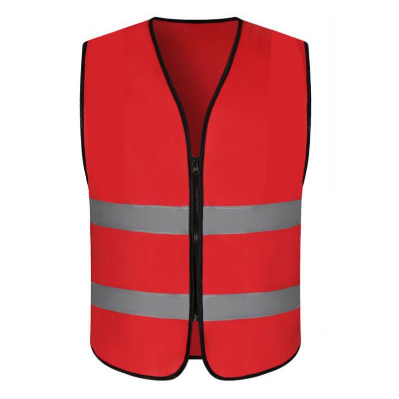 Reflective Multi-Pocket Safety Vest for Traffic, Construction, Cycling, and Sanitation.