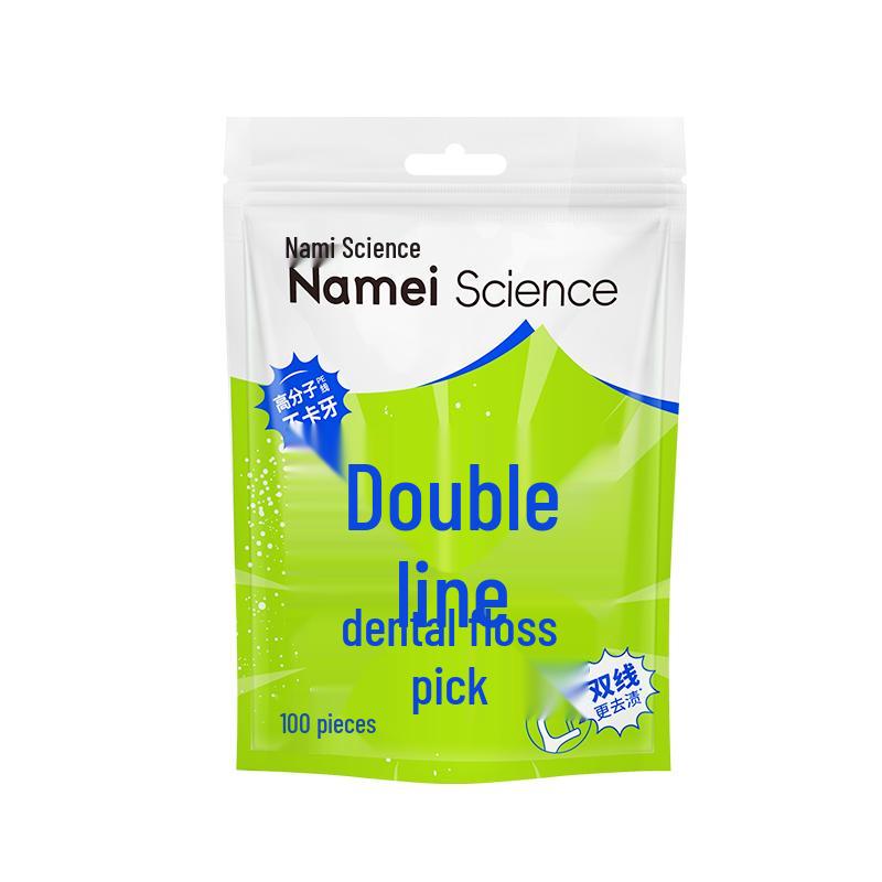 Namei Double Line Ultra-Fine Dental Floss Sticks - 300 Count