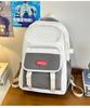 School bag 2025 new large-capacity multi-compartment Korean version color matching, junior high school student school bag versatile leisure