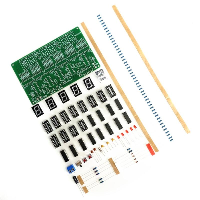 

Precise 6 Digit Electronic Clock Training Kit For DIY Soldering Practice And Lab Equipment Assembly 1