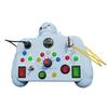 Children Busy Board Sensory Toy With LED Light Switch Control Board Travel Activities Thinking Game For 2-4 Years Old