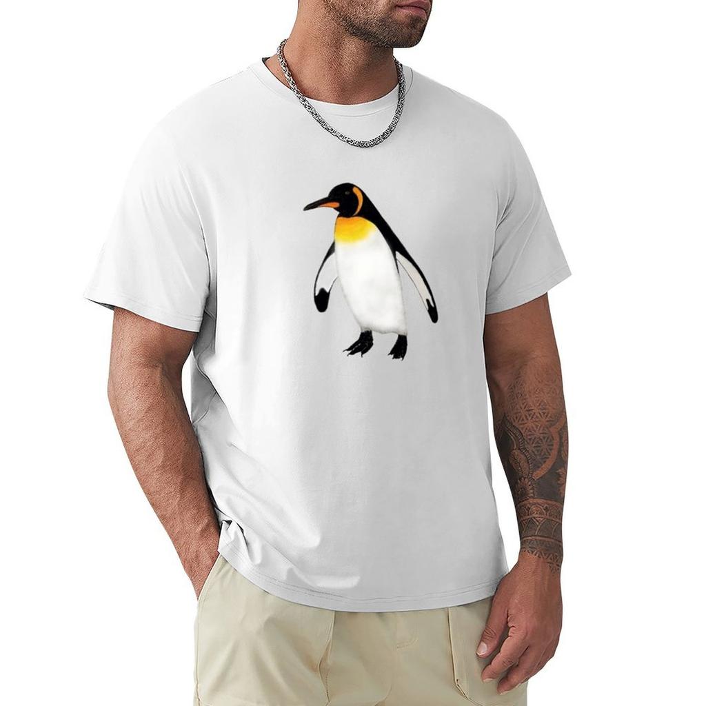 King Penguin Drawing TShirt Unisexs graphic t shirts TShirt