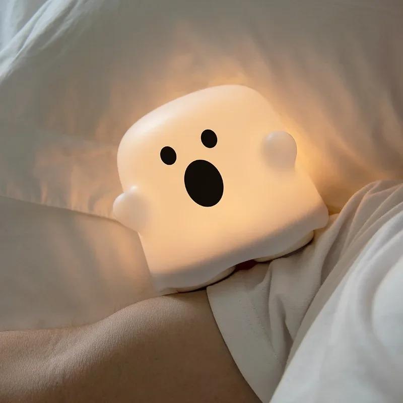 LED Touch Sensor Night Lights Dimmable Rechargeable Table Lamp for Child Holiday Gift Children Bedroom Silicone LED Night Lamps