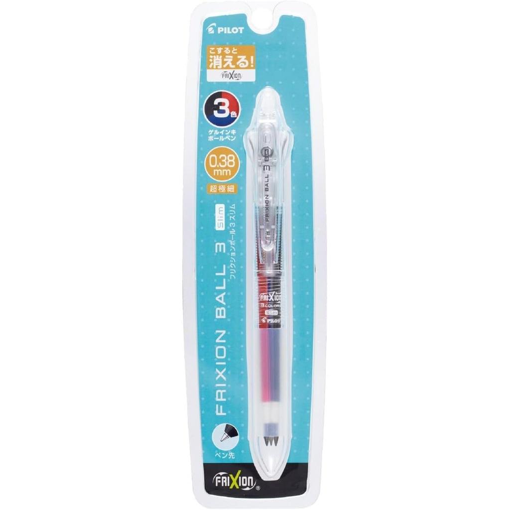 Pilot FriXion Ball 3 Slim Mehrfarbiger Kugelschreiber PLKFBS60UFNC Stift, 0,38mm, Nicht-Farbe,