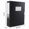 Foldable A4 Document Storage Box - Large Capacity, Thickened Plastic Archive File Organizer