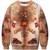 Men's Autumn and Winter Christmas 3D Printed Crew Neck Is Fashionable, Versatile and Comfortable Hoodies & Sweatshirts (men’s)