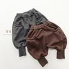 Casual Versatile Fleece Thickened Warm Winter Sweatpants For Kids Boys And Girls