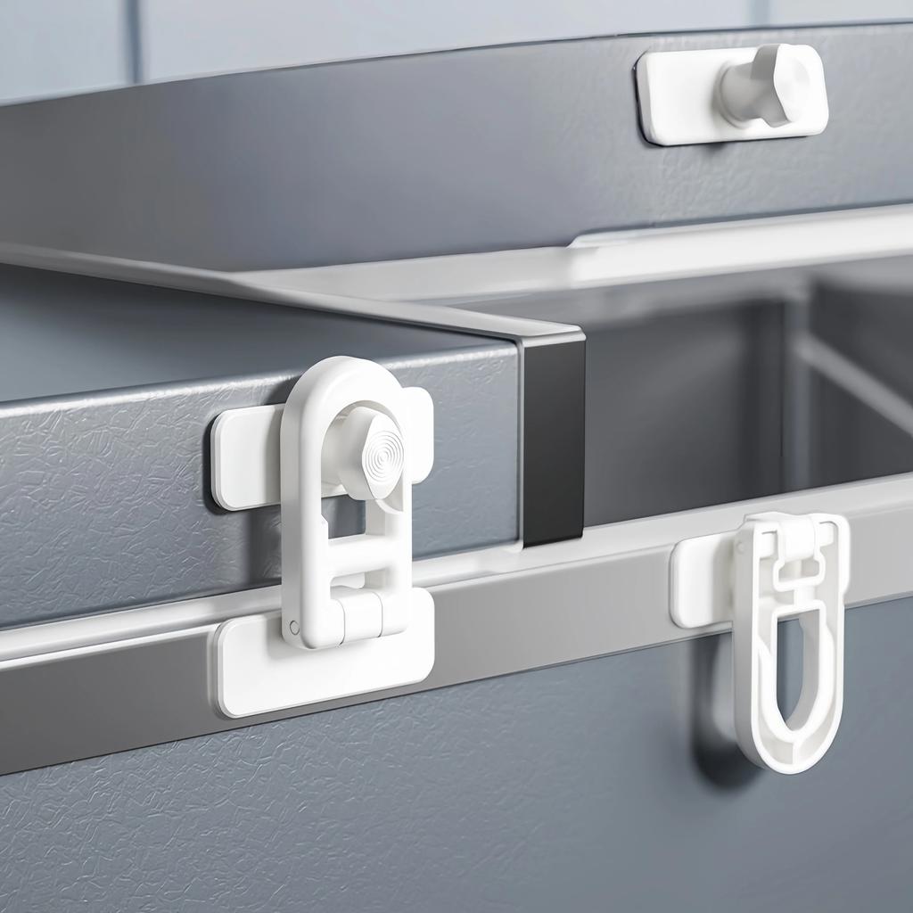 Einfach zu installierende Kühlschrank- und Gefrierschranktürschlösser, keine Werkzeuge oder Bohren erforderlich, geeignet für Kühlschränke, Schränke, Schubladen
