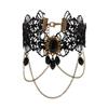 1 Stück Vintage Lolita Spitze Armkette Beinkette Schwarz Gothic Feng Shui Tropfen Fransen Armband Schmuck