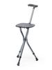 Cane Folding 5 Height LED 3 Load Capacity Watching Finished Black E-Supply Chair, Cane, Chair, Cane, Lightweight, Adjustments, Included, Legs, 80kg,