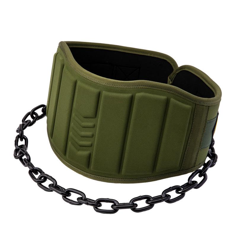 Weighted Fitness Belt for Pull-Ups & Squats with Thick Chain