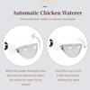 Blue Chicken Waterer Cups, 5 Packs Automatic Waterer Feeder with Anti-Leak System for Chicken, Duck, Goose, Bunny