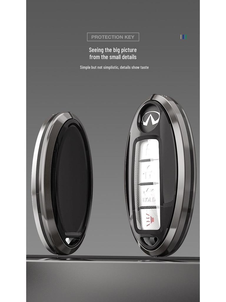 Infiniti Q50L QX50 QX60 Q70L G25 Key Cover - High-End Key Fob Shell with Buckle