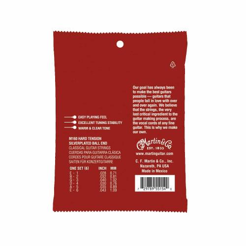 Martin Classical Nylon Guitar Strings M160 Hard Tension