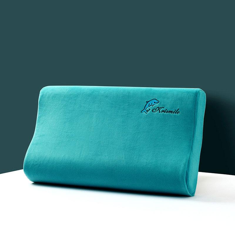 Latexový zimní termo povlak na polštář Baby sametově praný dětský polštář na polštář Memory Povlak na polštář vyšívaný jednobarevný plyšový polštář