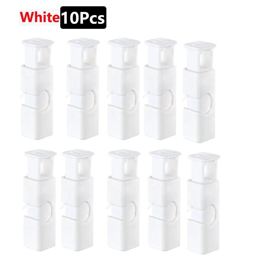 

10Pcs Reusable Food Sealing Clips Bread Storage Bag Clips for Snack Wrap Bags Spring Clamp Kitchen Organization Sealing Clamp 10pcs білий