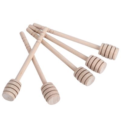 5Pcs Eco Friendly Wooden Honey Stir Bar Stirring Rod Beekeeping Supplies Tools
