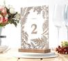 Acrylic Wedding Seating Table Display Stand and Printed Guest Card Holder