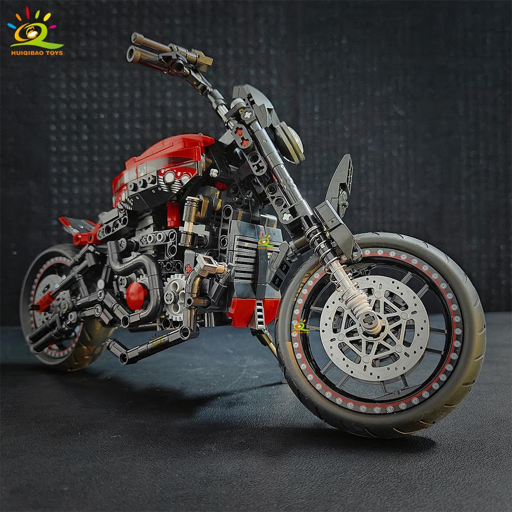 826PCS MOC Motorbike Model Building Blocks Technical Moto Bricks Toy for Kids Boy Children Adult Collection Ornaments