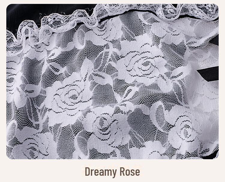 Feimu Lace Maid Role Play Lingerie: Plus Size Sexy Maid Outfit Pajamas