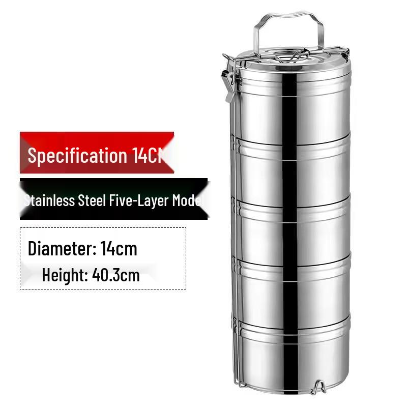 Portable Multi-layer 304 Stainless Steel Insulated Lunch Box