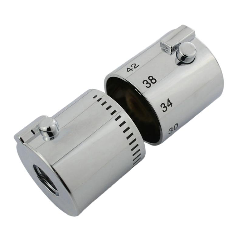 Shower Temperature Control Handle with Safety Switches Bathroom Fixture Water Flows Adjustment Knob for Bathroom Use