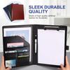 A4 Clipboard Folder with Notepad Business Document Manager Clip Large Capacity Document File Bag for Business Meeting & Travel
