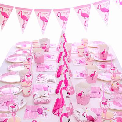 Flamingo Hawaii Luau Party Decoration Balloon Bunting Banner Hawaiian Summer Tropical Party Supplies Wedding Birthday Party Deco