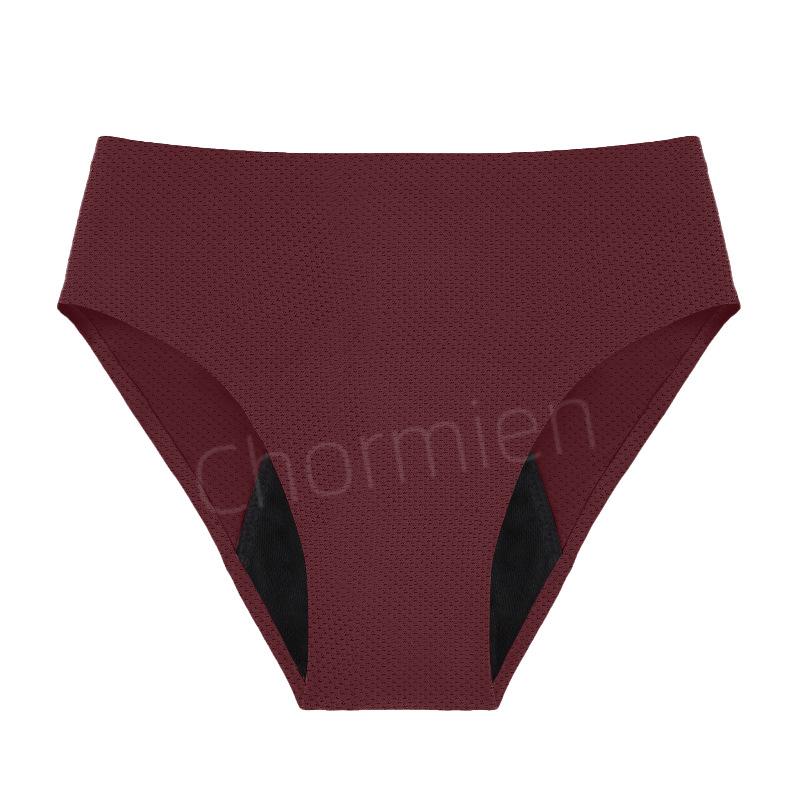 Large size women's physiological underwear front and rear leak-proof four-layer non-marking sticker ventilation hole sanitary napkin-free 