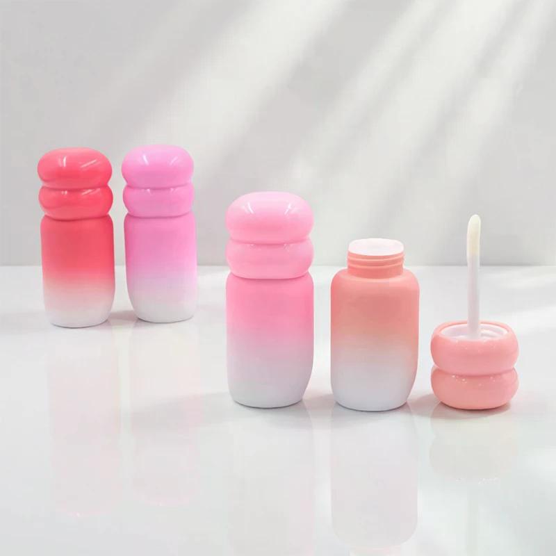 1/3 Pcs 4ml Refillable Empty Gradient Lip Gloss Tubes Cosmetic Lip Balm Cute Bottle Bulk Diy Liquid Lipstick Lip Gloss Tube