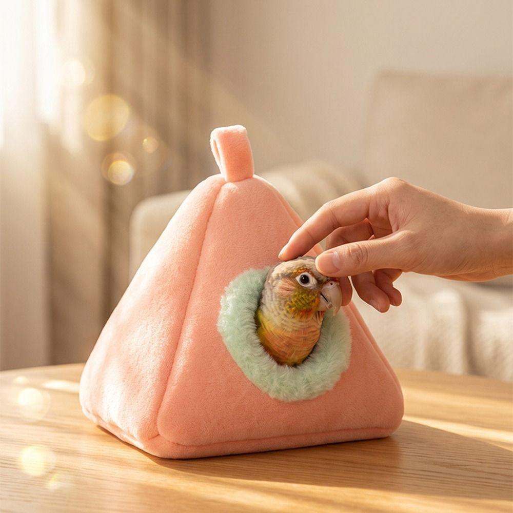Soft Pet Bird Nest Cozy Design Hanging Sleeping Bed Parrot Snuggle Hut Christmas Decoration