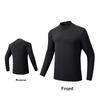 Anta Lightweight Warm Fleece Sports Simple Pullover Thermal Long Sleeve Knit Top Men tops Basic-Black 152547401R-3