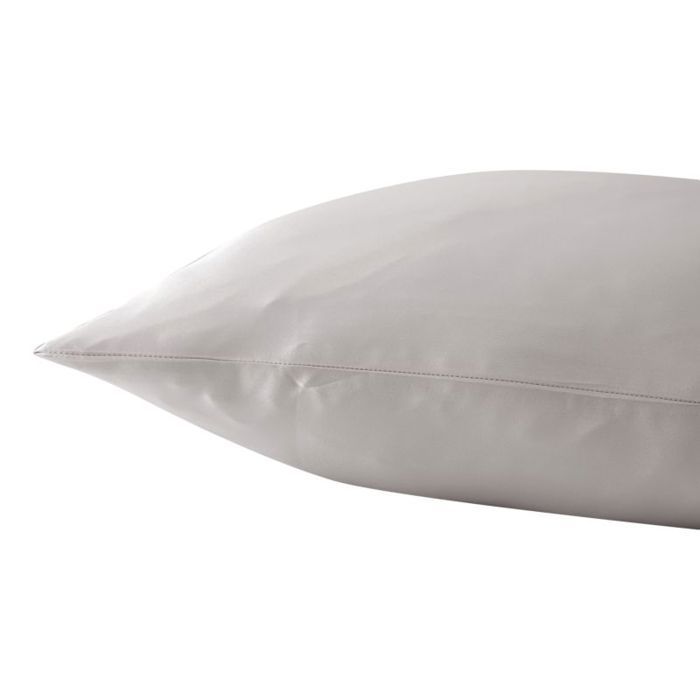 Pillowcase "Silk" Mulberry Silk Pure Cotton - Silk Silver - 65 X 65 Cm