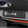 Real Soft Carbon Fiber Sticker LHD RHD For Renault Clio 3 2013 2014 2015 2016 2017 2018 Car Front Window Lift Frame Interior