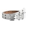 Womens Elegant Faux Leather Waist Belt With Unique Star Eyelet And Punk Features
