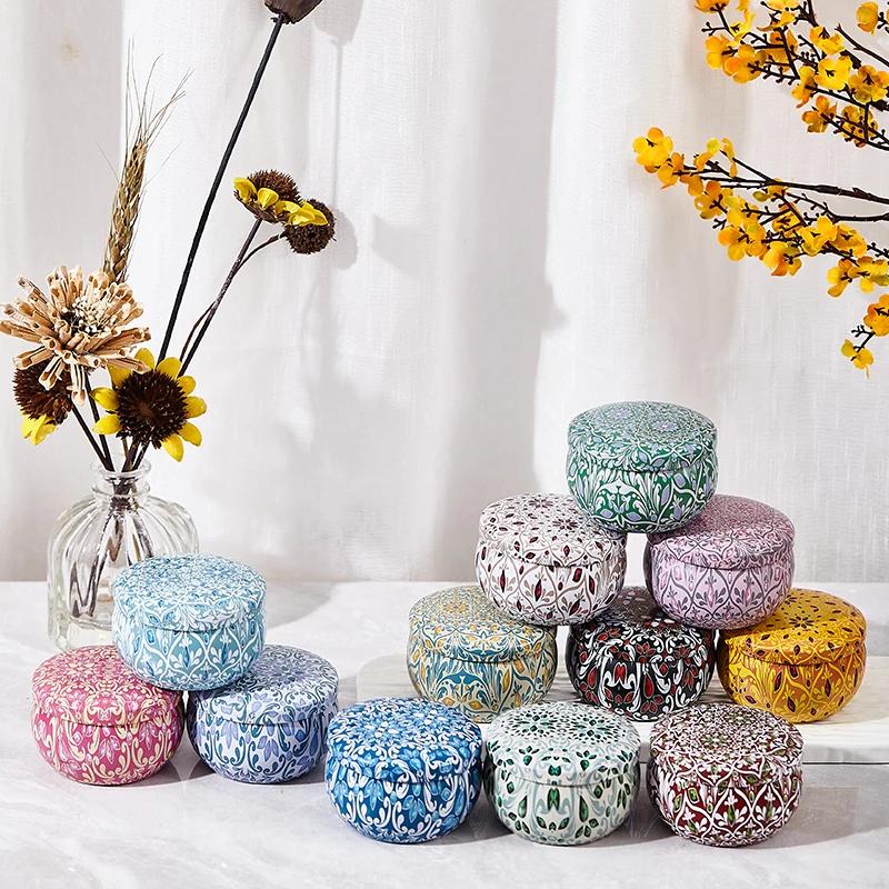 Vonné svíčky Vícebarevné Sójový vosk Votivní svíčka pro domácí dekoraci Dárkové koše se svíčkami na Valentýna Vánoce