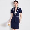 Women's Professional Summer Short Sleeve Blazer - Elegant Workwear for Beauticians & Hotel Receptionists
