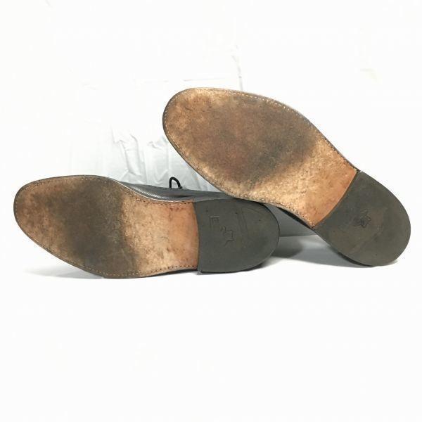 80s Vintage FLORSHEIM Kenmoor Wingtip Business Shoes Black Size Approx. 28.529.5(USED)