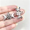 Cross and Star Hollow Alloy Jewelry Charms for Necklaces, Earrings, and Bracelets
