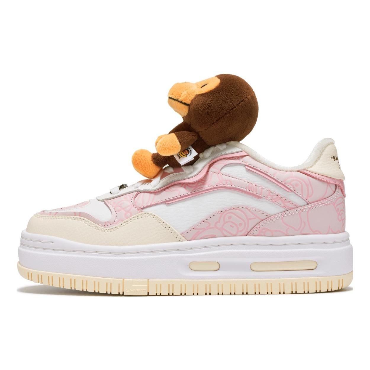 (WMNS) Li-Ning x BABY MILO STORE Future C1 White Pink Women s AGCT506-1 EU 35⅔