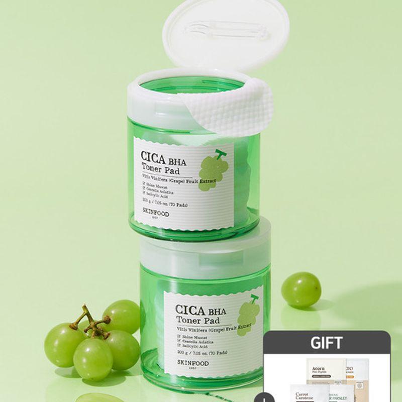 [4 free Dangto Migam mask packs] Shine Muscat Oily Skin Exfoliation Care Toner Pads 70 sheets