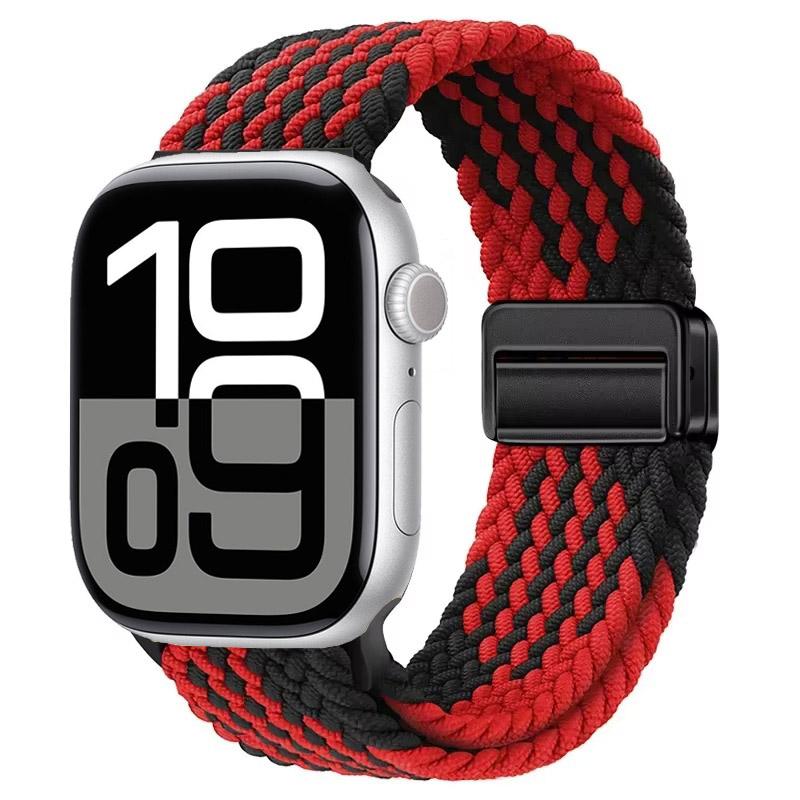 Nylon Strap for Apple Watch 10 46mm 42mm/Ultra 2 49mm 9 8 7 Breathable Watchband iwatch Series 6 5 4 SE 44mm 40mm 45mm 41mm Band